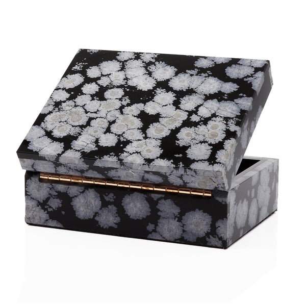 Snowflake Obsidian Box