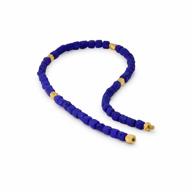 Natural Lapis Lazuli & 18ct Gold Necklace N79