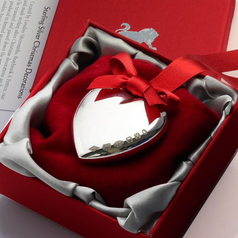 Forever Heart LIMITED EDITION Sterling Silver Christmas Decoration