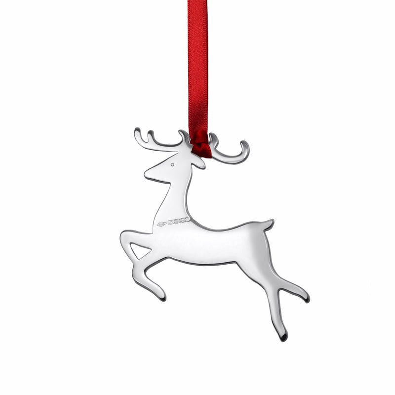 Dasher Sterling Silver Christmas Decoration