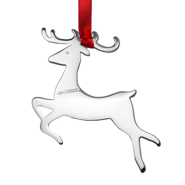 Dasher Sterling Silver Christmas Decoration