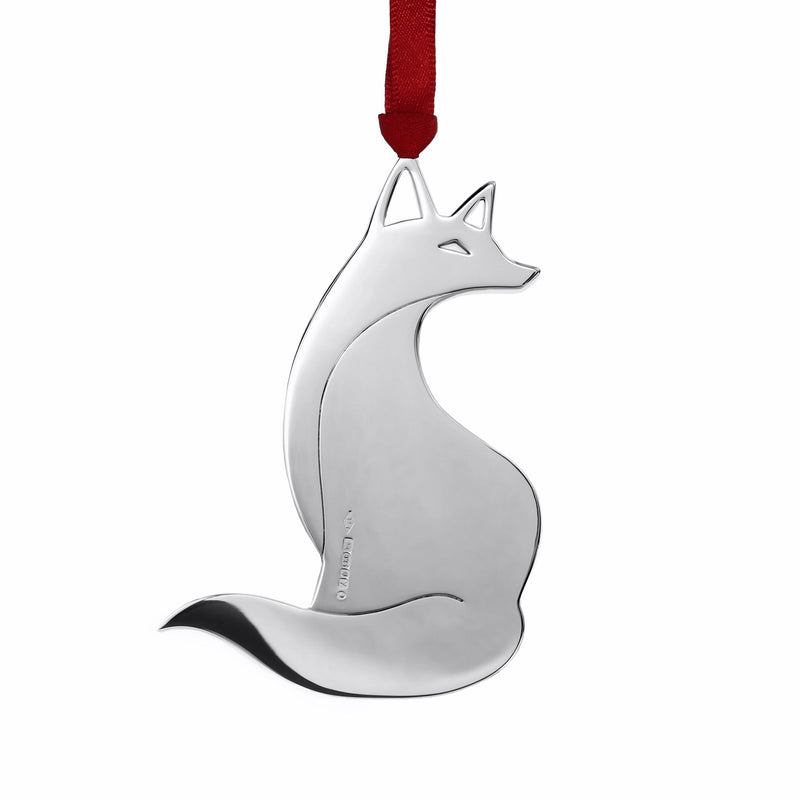 Mr Fox Sterling silver Christmas Decoration