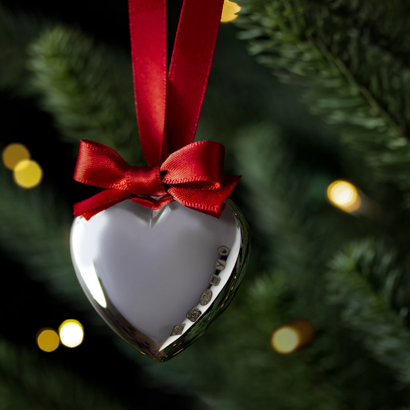 Forever Heart LIMITED EDITION Sterling Silver Christmas Decoration