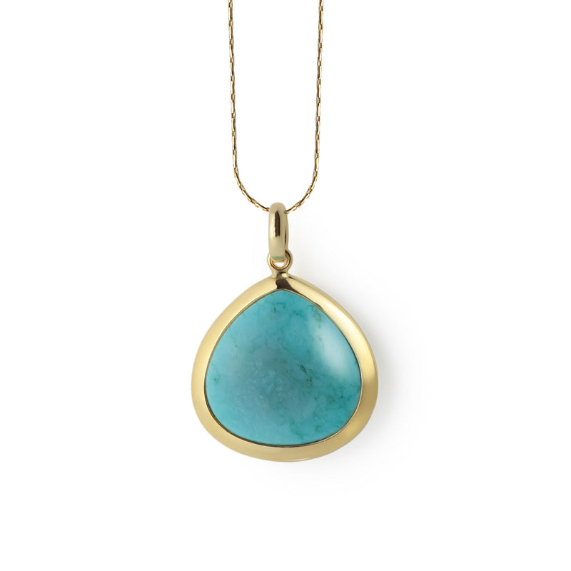 Azira Gilded Silver Howlite Pendant