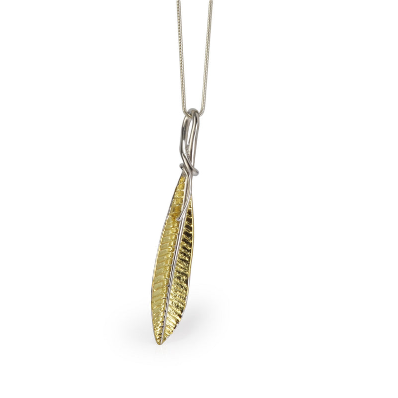 Willow Gilded Silver Pendant