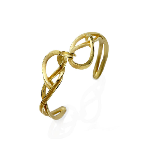 Hitch Gilded Sterling Silver Torc Bangle CLEARANCE SAVE £75