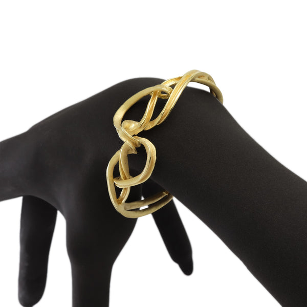 Hitch Gilded Sterling Silver Torc Bangle CLEARANCE SAVE £75