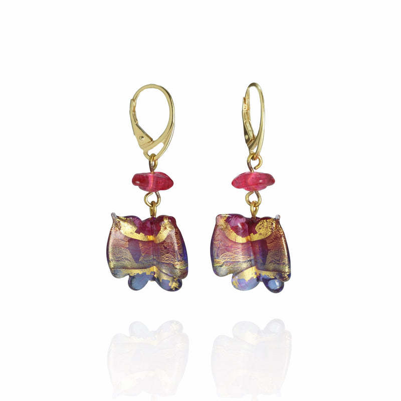 Mariposa - Murano Glass Butterfly Earrings