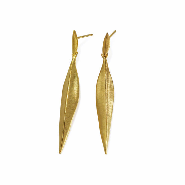 Salix Gilded Sterling Silver Earrings