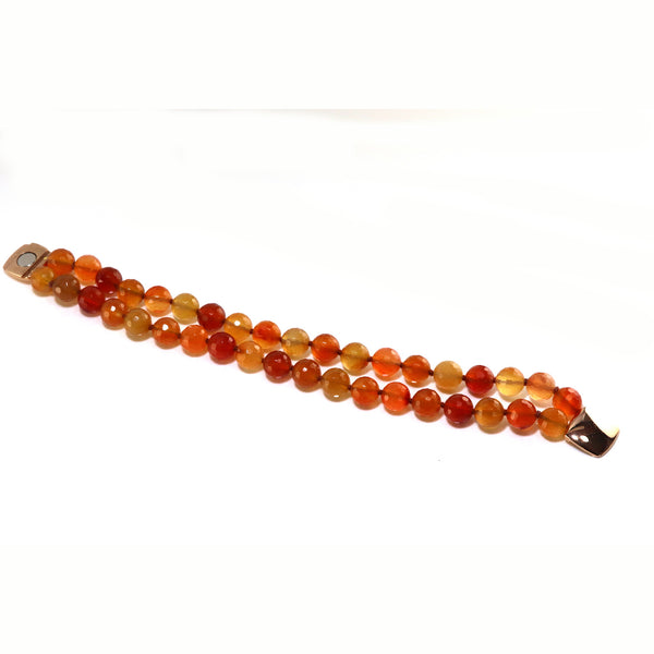 Faceted Carnelian Bracelet A4