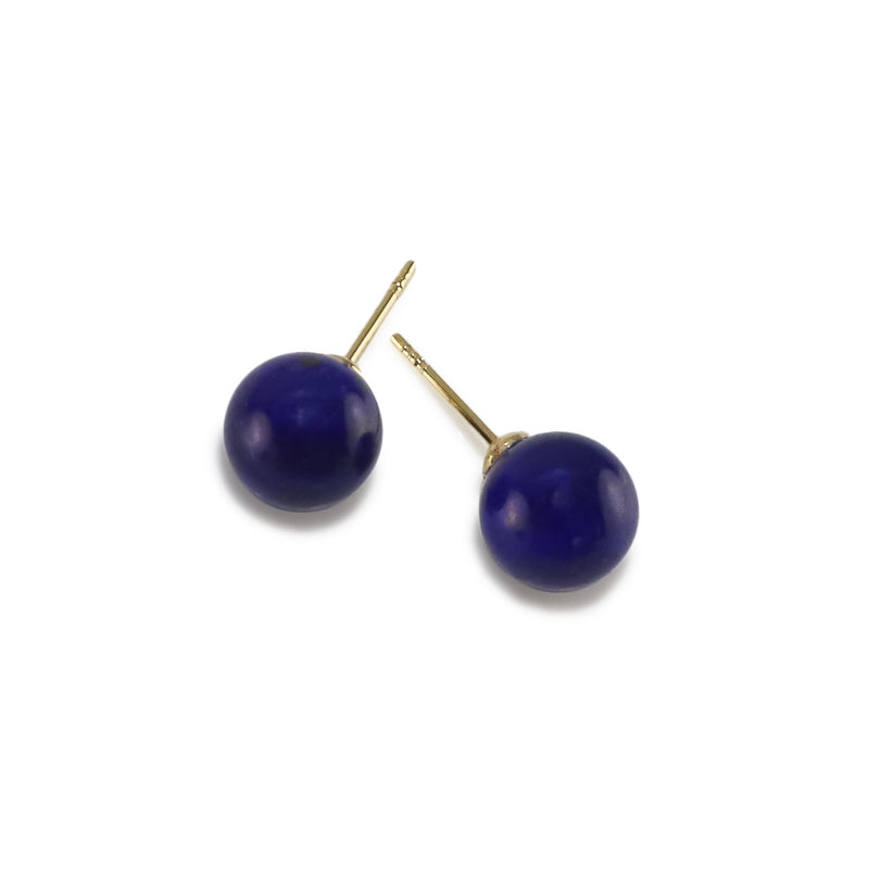 Lapis Lazuli Stud Earrings A14