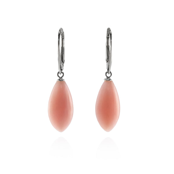 Peruvian Pink Opal Drop Earrings A19