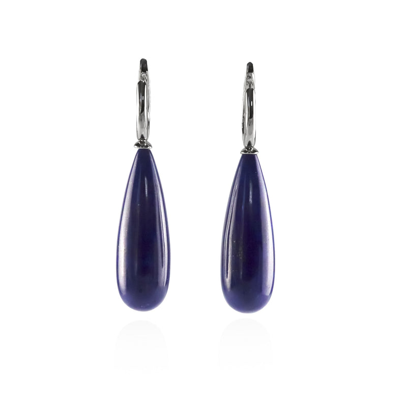 Natural Lapis Lazuli Drop Earrings A17