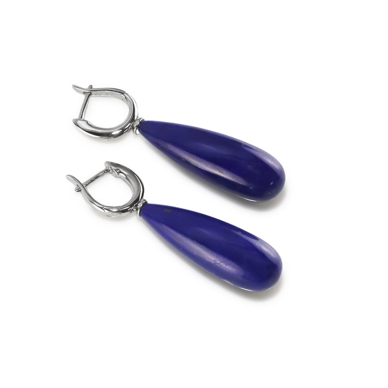 Natural Lapis Lazuli Drop Earrings A17