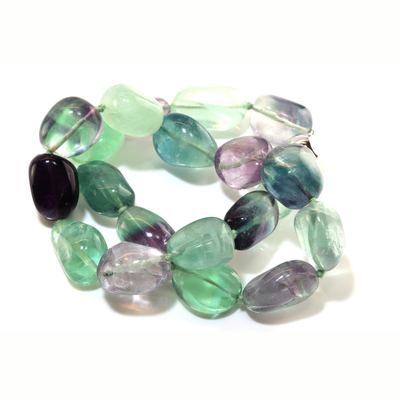 Medium Giverny Fluorite Nugget Necklace N51