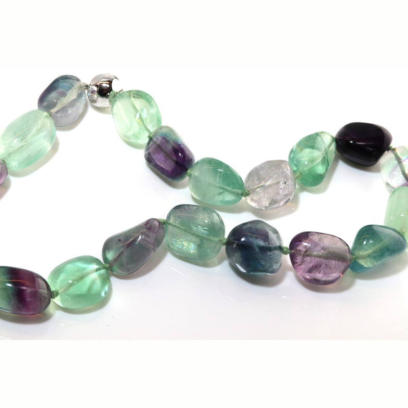 Medium Giverny Fluorite Nugget Necklace N51