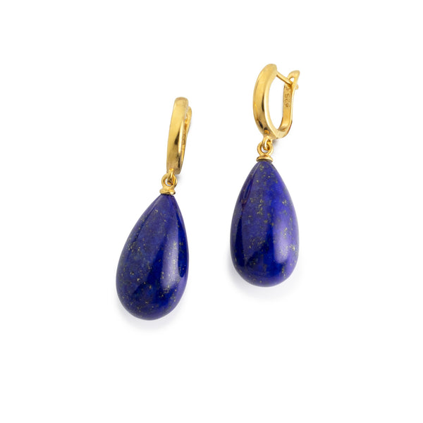 Natural Lapis Lazuli Drop Earrings G21