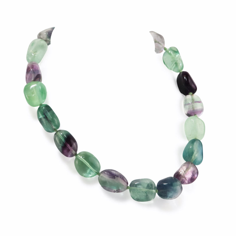 Medium Giverny Fluorite Nugget Necklace N51