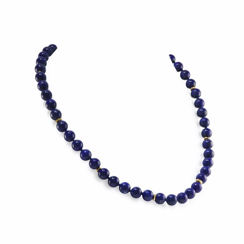Natural Lapis Lazuli 8mm Bead Necklace A12