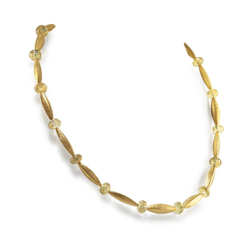 Gilded Silver & Citrine Necklace A27