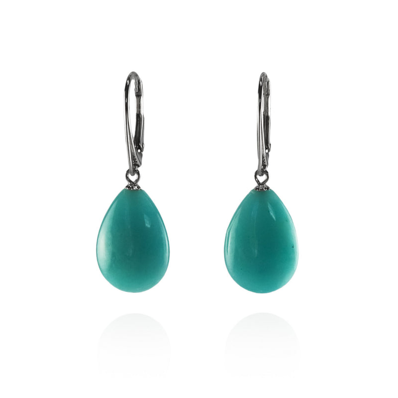 Peruvian Amazonite Drop Earrings V34