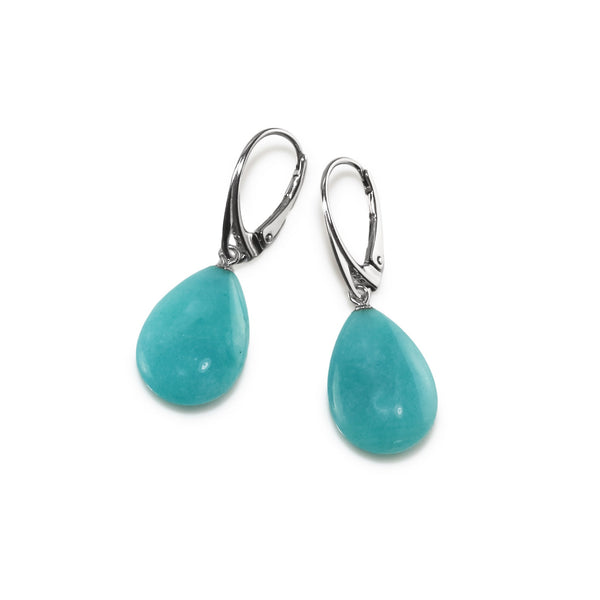 Peruvian Amazonite Drop Earrings V34