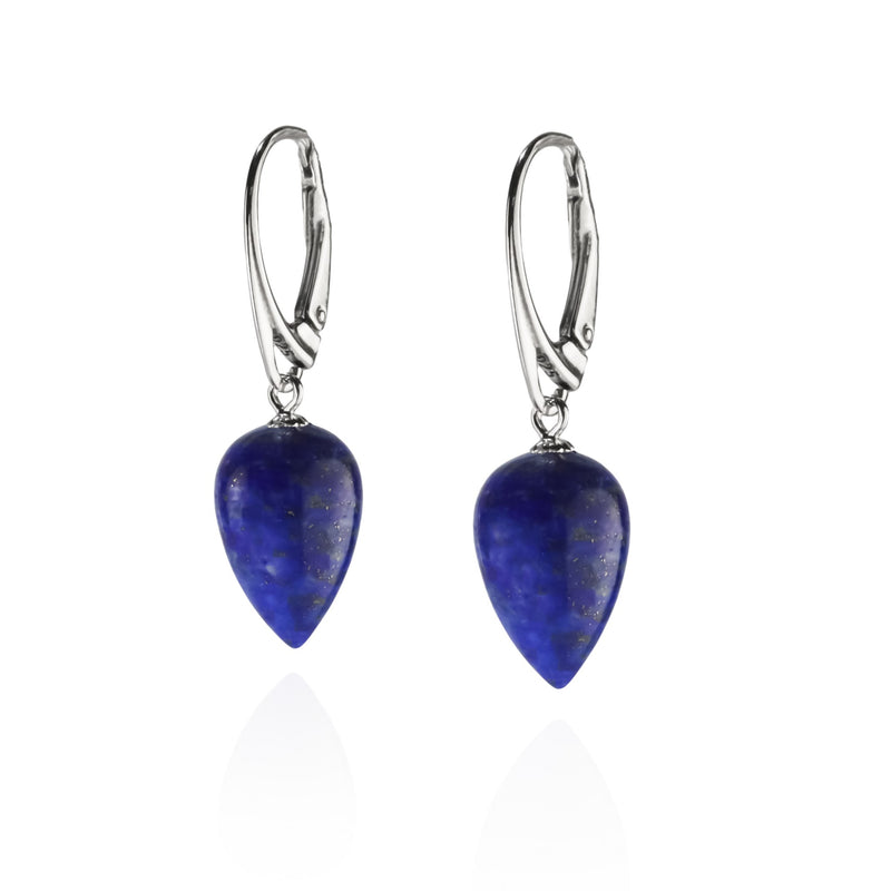 Natural Lapis Lazuli Drop Earrings V43