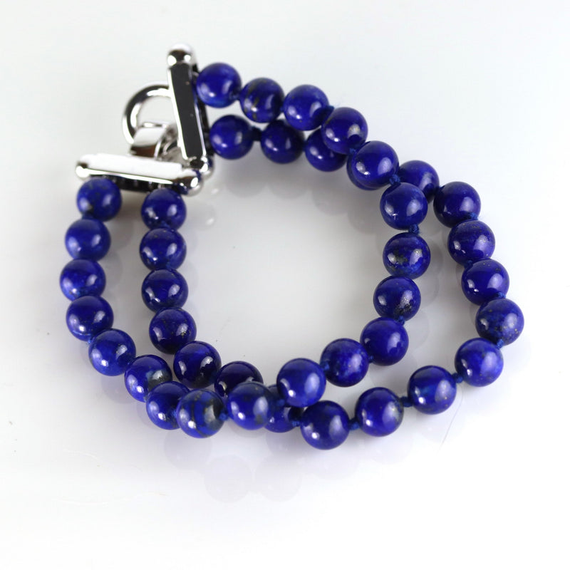 Natural Lapis Lazuli 8mm Bead Bracelet A43  SAVE £26