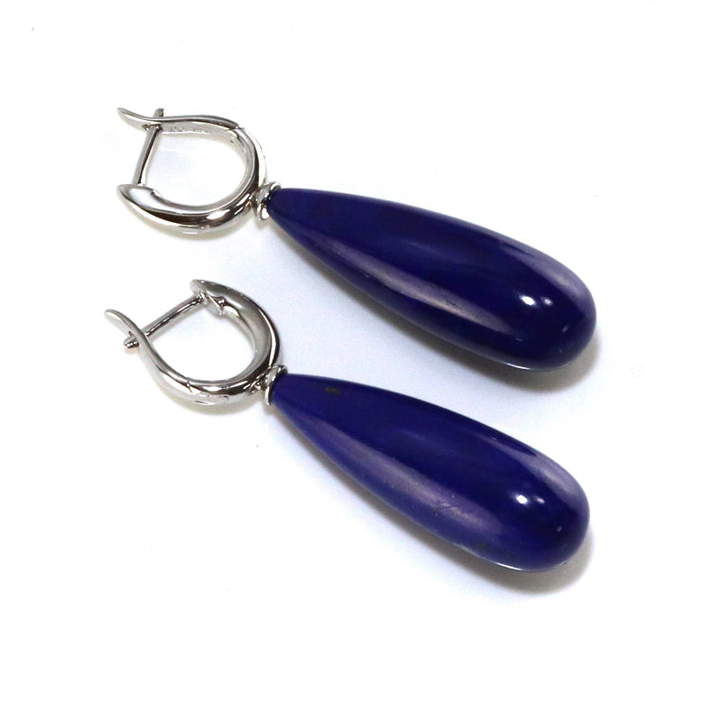 Natural Lapis Lazuli Drop Earrings A17