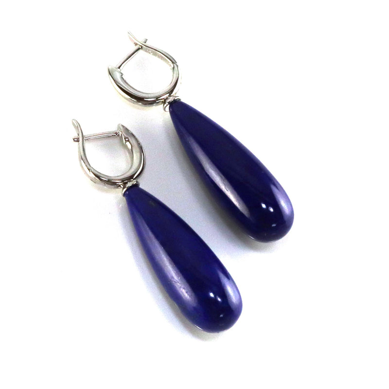 Natural Lapis Lazuli Drop Earrings A17