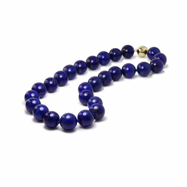 Natural Lapis Lazuli 15mm Bead Necklace N120