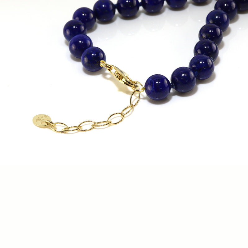 Natural Lapis Lazuli 10mm Bead Necklace N45