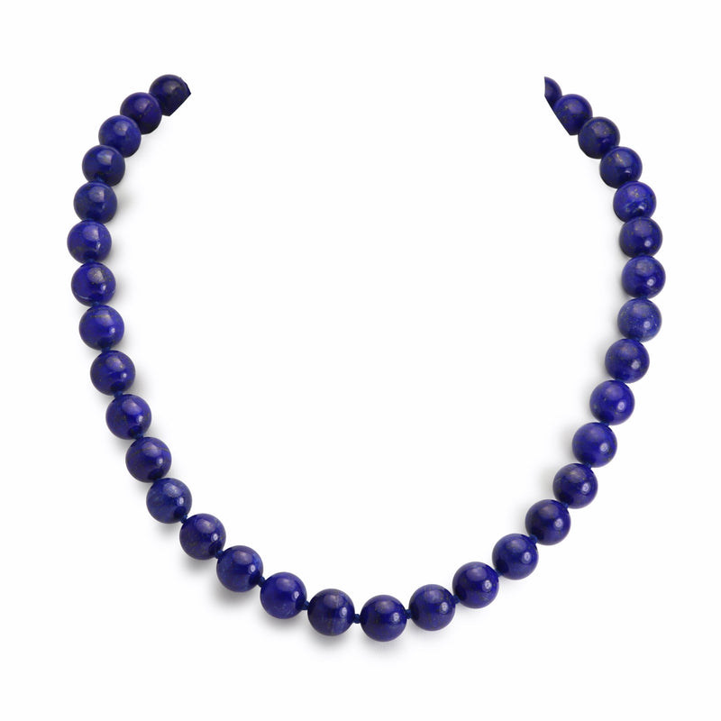 Natural Lapis Lazuli 10mm Bead Necklace N45