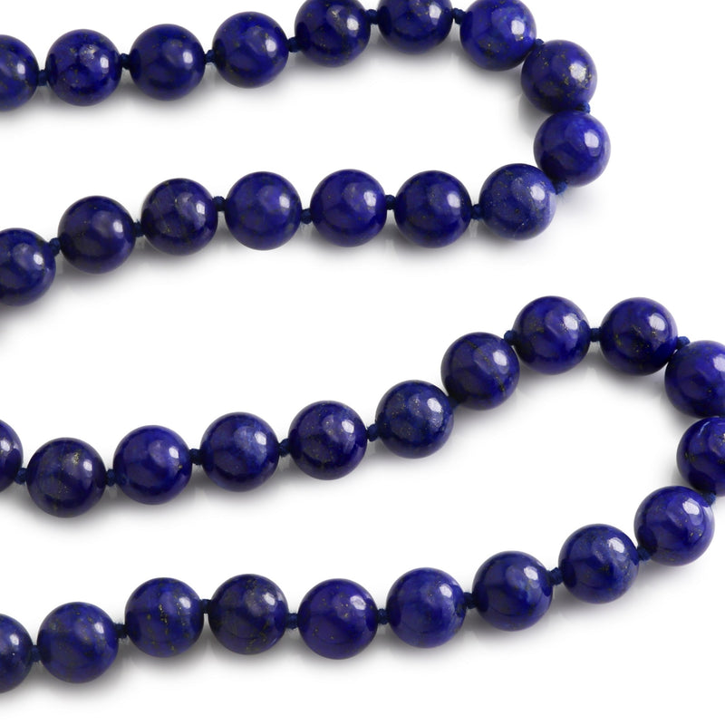 Natural Lapis Lazuli 10mm Bead Necklace N45
