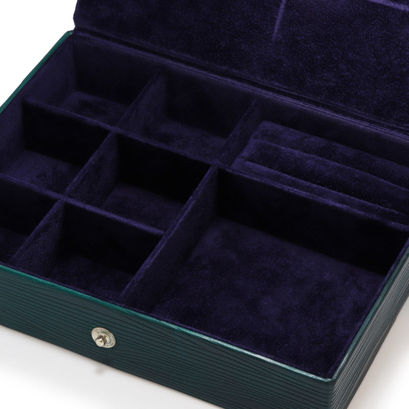 Green Leather Jewellery Case
