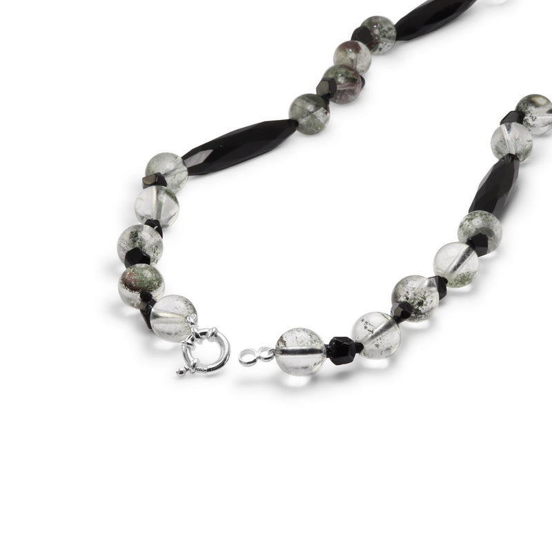 Lodolite & Onyx Necklace