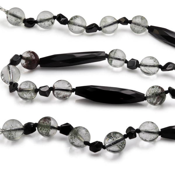 Lodolite & Onyx Necklace