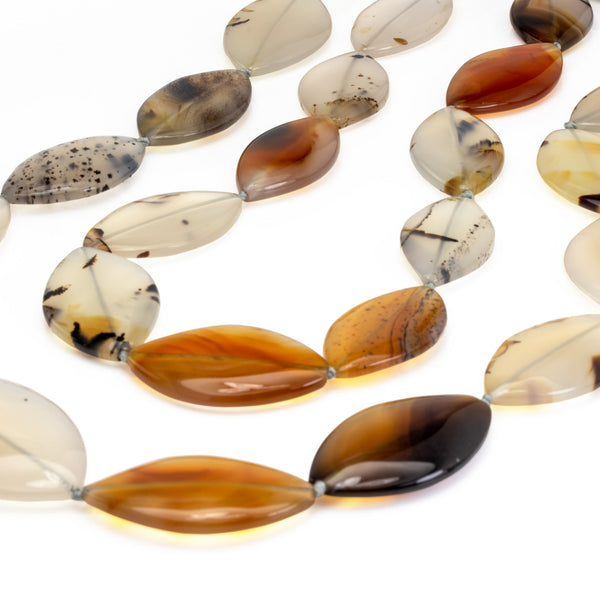 Monatana Moss Agate Double Row Necklace N121