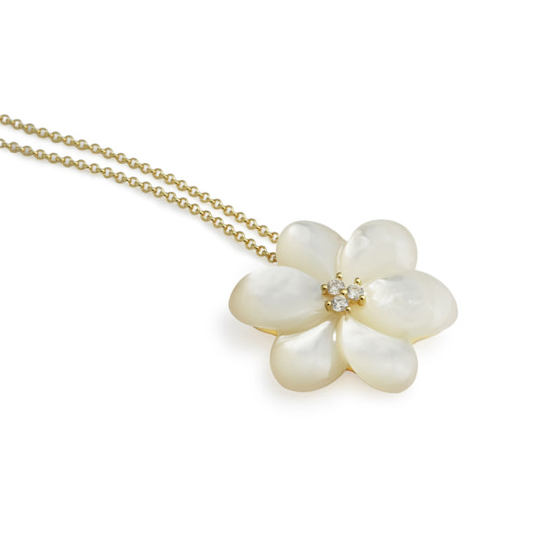 Jasmine Mother of Pearl Flower Pendant