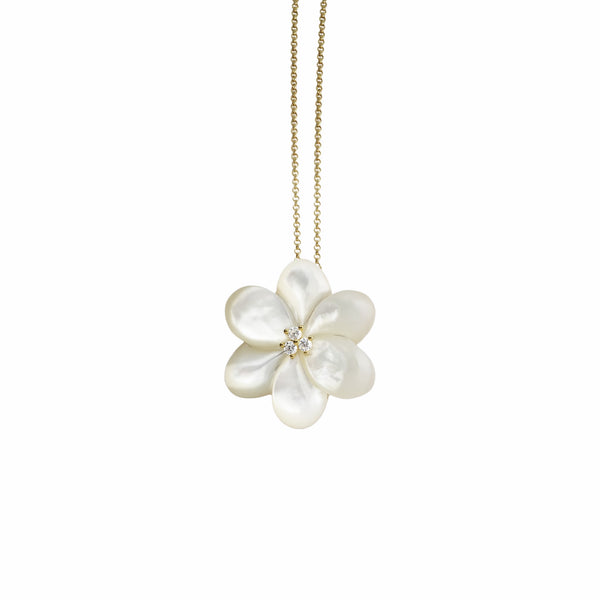 Jasmine Mother of Pearl Flower Pendant