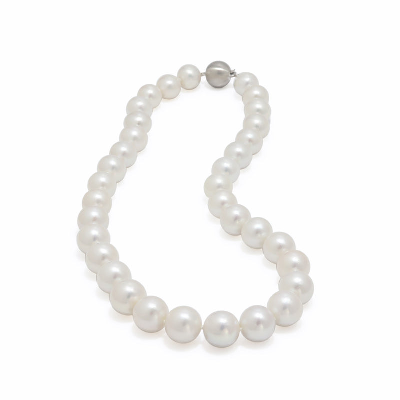 11mm to 14mm Edison White Pearl Necklace
