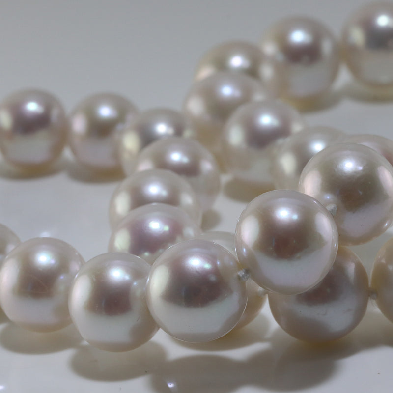 11mm to 14mm Edison White Pearl Necklace