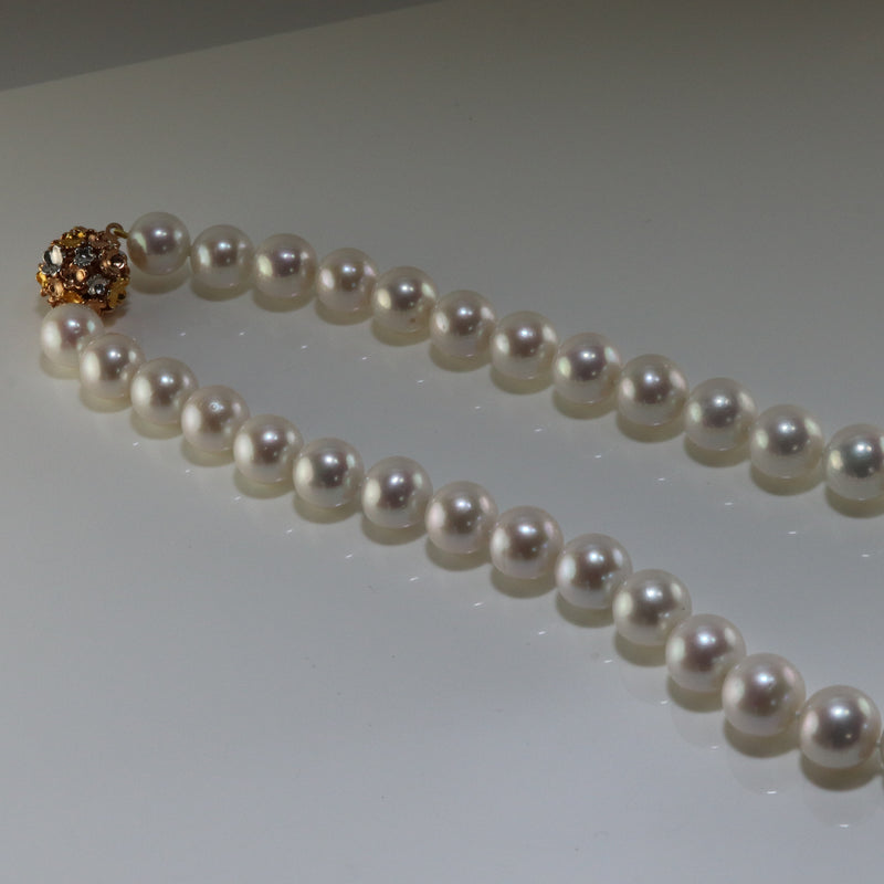 11mm to 14mm Edison White Pearl Necklace
