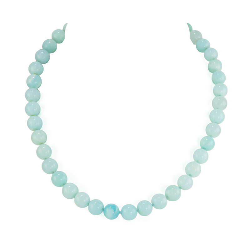 Peruvian Blue Opal Necklace Q15