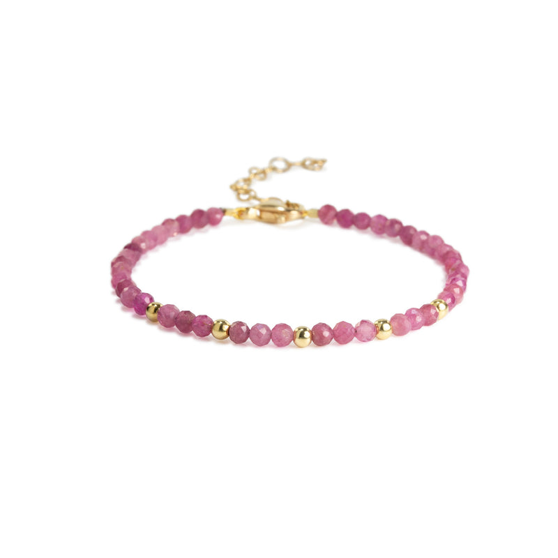 Pink Tourmaline Strand Bracelet Q27