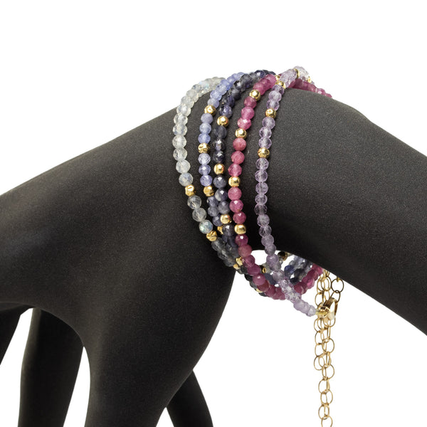 Pink Tourmaline Strand Bracelet Q27