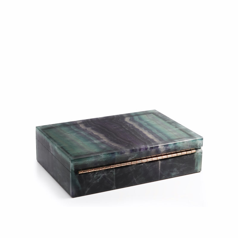 Large Rainbow Fluorite Box
