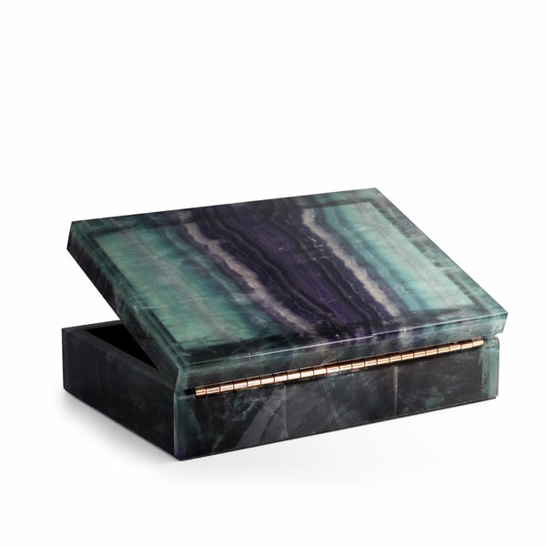 Large Rainbow Fluorite Box