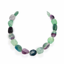 Medium Giverny Fluorite Nugget Necklace N51