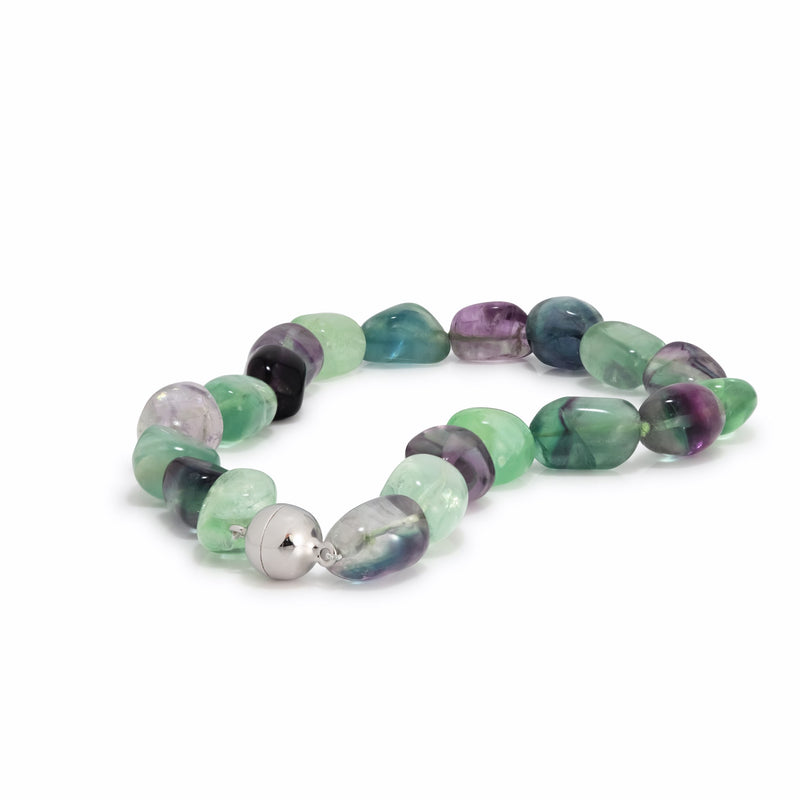 Medium Giverny Fluorite Nugget Necklace N51